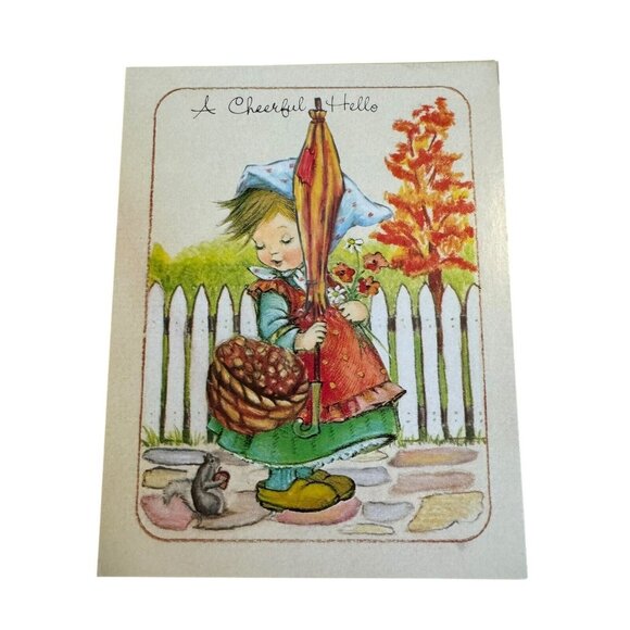 Little Children Greeting Card 1987 with Christian Bible Verses VTG Hummel‎ Style - Picture 1 of 9